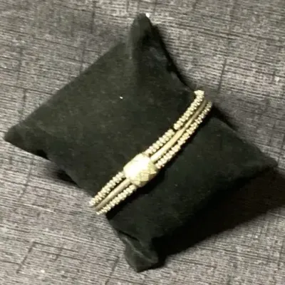 Michael Dawkins Sterling Textured Cuff Bracelet