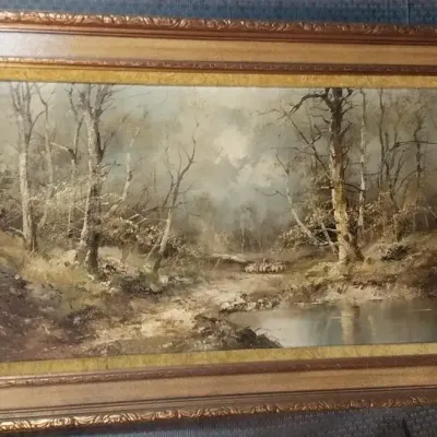 Landscape Oil Painting By Marbach