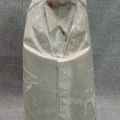 Navajo Alabaster Sculpture By Richard & Stella Silver #1