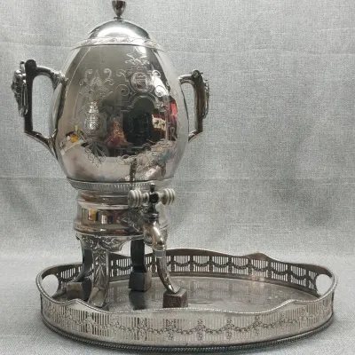 Silver Plate Samovar 