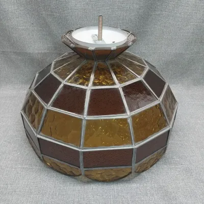 Amber Colored Glass Lamp Shade