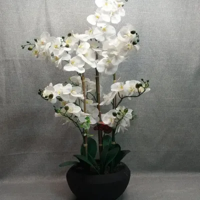 Faux Orchid In Pot
