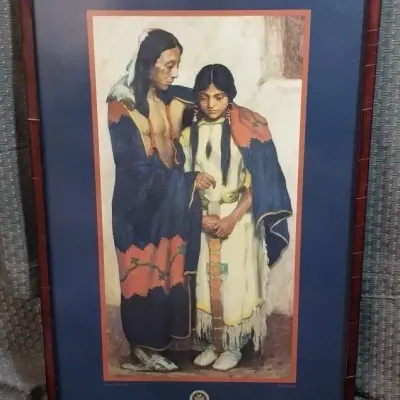 "The Wedding " Print by Eanger Irving Couse 