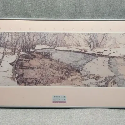 Boulder Creek In Winter By Karmen Effenberger