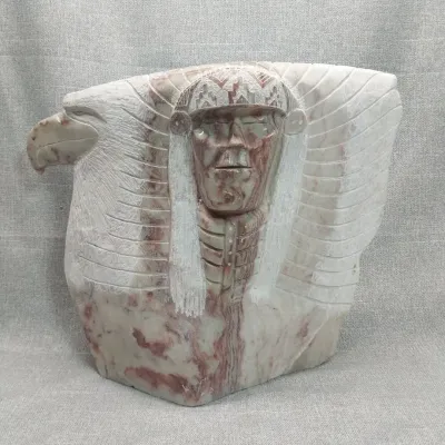 Hand Carved Native Alabaster Piece