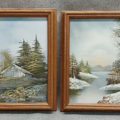 Framed Oil Paintings No Glass
