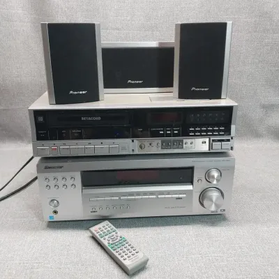 Betacord Player, Pioneer Reciever & Pioneer Speakers 