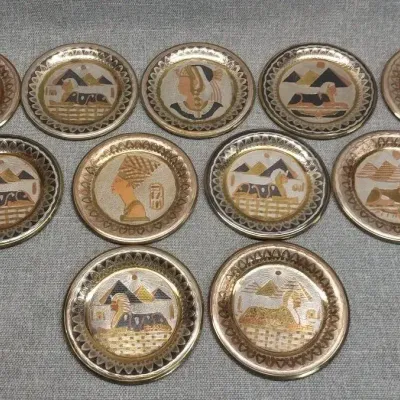 Egyptian Metal Wall Plates