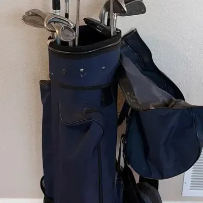 Golf Clubs And Wilson Bag