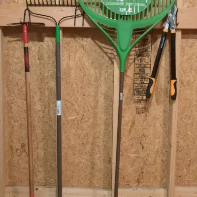 Rakes, Hoe, & Loppers