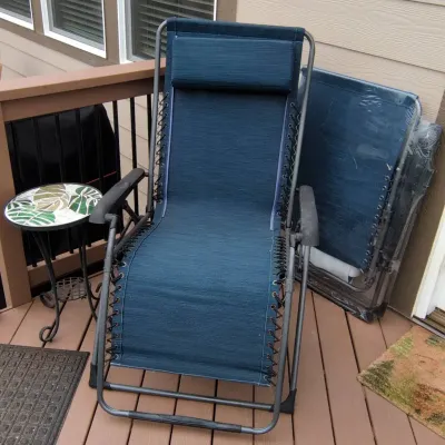 Zero Gravity Patio Lounge Chairs And Mosaic Table