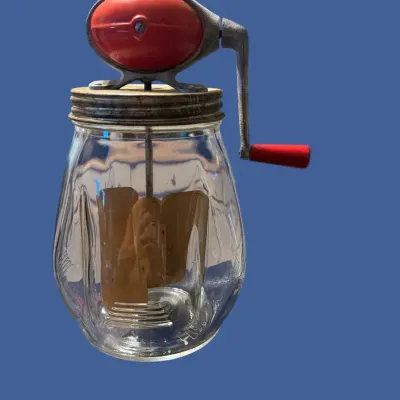 Vintage Dazey Red Ball Butter Churn