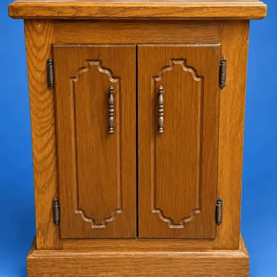 Vintage Oak Cabinet with Storage
