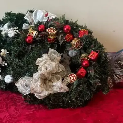 Christmas wreaths and decorations 