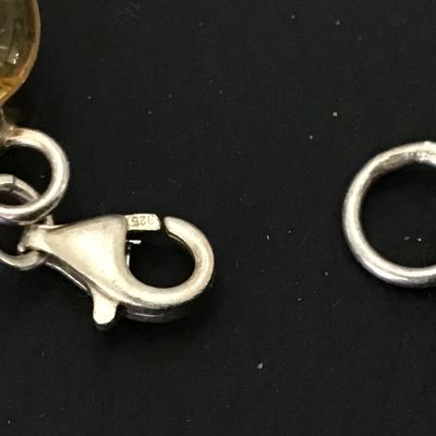 Sterling Silver Pressed Flower Vintage Bracelet