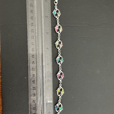Sale Photo Thumbnail #230: Very cute Silver Tone with enamel dolphin fashion bracelet 
Please see attached pictures