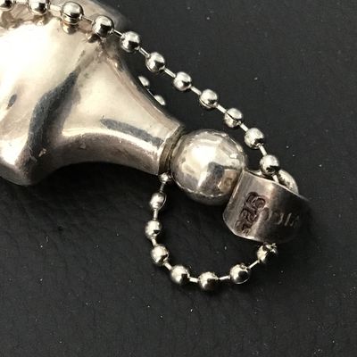 Sterling Snuff Théâtre Mask Signed vintage