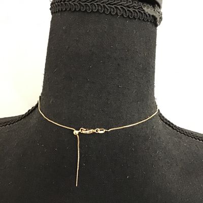 Dainty Lapis Stone like Necklace