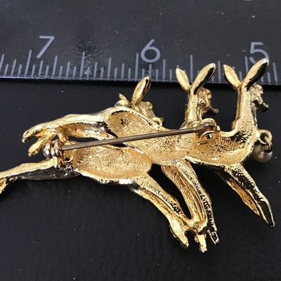 Vintage Reindeer Brooch