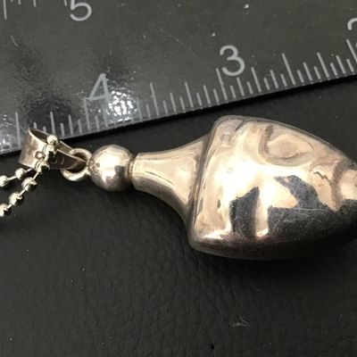 Sterling Snuff Théâtre Mask Signed vintage