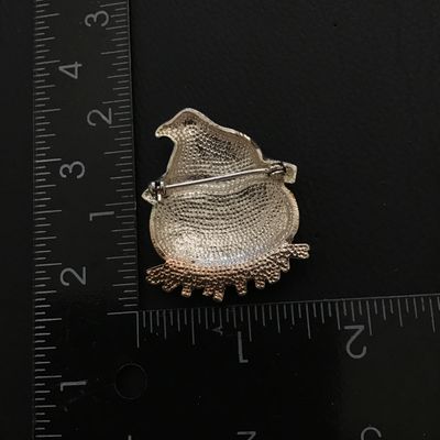 Cute enamel pumpkin brooch