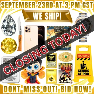 For more information and to place your bids, kindly visit us at https://garnetgazelle.hibid.com/ BID NOW!