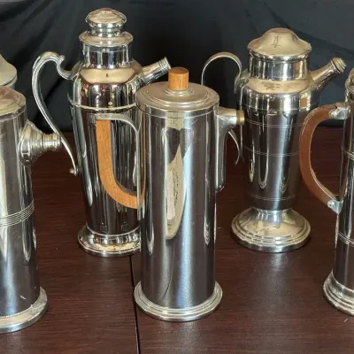 Vintage Art Deco Cocktail Shakers