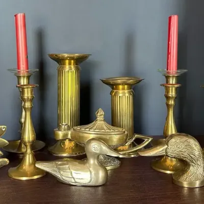 Collection Of Brass Decor