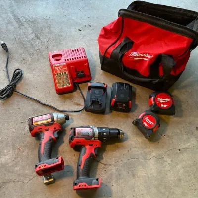 Milwaukee Cordless Tools W/ Batteries and Charger 