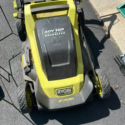 Ryobi 40V Lawn Mower W/ 2 Batteries And Charger 