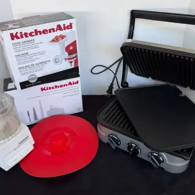 Kitchen Aid Attachments, Cuisinart Griddle and a MiniPrep Chopper
