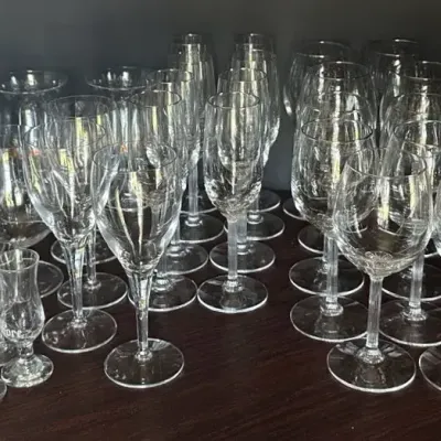 Group Of Vintage Stemware 