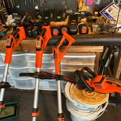 40V Black & Decker Lawn And Hedge Trimmers With Batteries And Chargers 