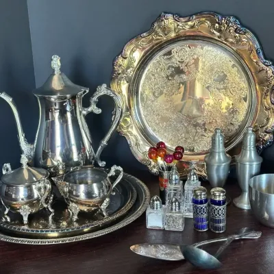 Vintage Silver-Plate & Pewter Dining 