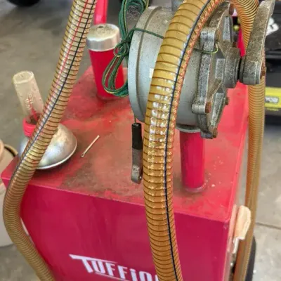 Red Tuffiom Portable Fuel Gas Caddy-35 Gallon 