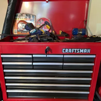 Craftsman 10 Drawer Tool Chest Including Tools 
