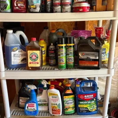 Assortment Of Car Cleaners, Oil, Spectracides, Weed Killers & More