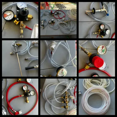 Gas Regulators, Tubing for Beer Making