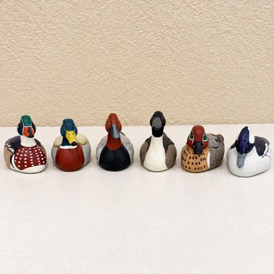Sale Photo Thumbnail #174: Ld lot of 6 avon collector duck series figurines from 1984