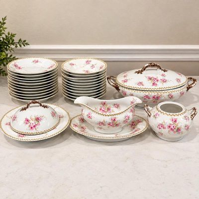 Sale Photo Thumbnail #108: Hk elite works decorative limoges dinnerware set from france
