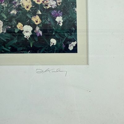 Pair of David Kiley Signed Limited Edition English Garden Fine Art Prints