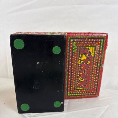 Howard Finster Visions of America Ceramic Figurines & Hand-Painted Box