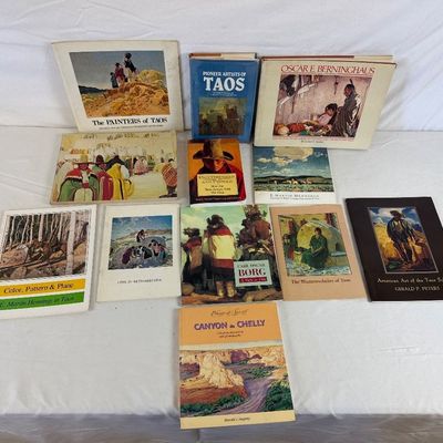 Vintage Taos & Southwest Art Exhibition Catalogs & Books - Lot of 11