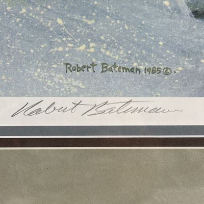 Robert Bateman Signed Print Early Snowfall Ruffed Grouse 310/950 Framed