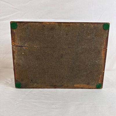 Antique Tunbridge Ware Inlaid Wood Writing Slope Box