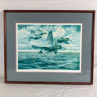 Rob Leslie Signed & Numbered Limited Edition Duck Print 165/600 Framed