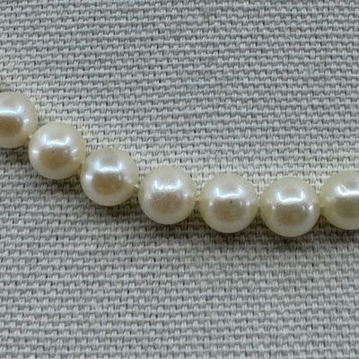 Vintage Knotted Cultured Pearl Strand Necklace with 14k Gold-Clasp
