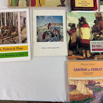 Vintage Taos & Southwest Art Exhibition Catalogs & Books - Lot of 11