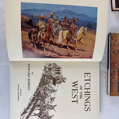 Edward Borein Western Art Book Collection - 6 Volumes