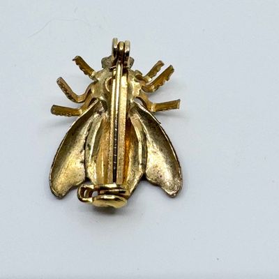 Vintage Insect Brooch Lot - Monet Dragonfly, Silver Filigree Butterfly & Bee
